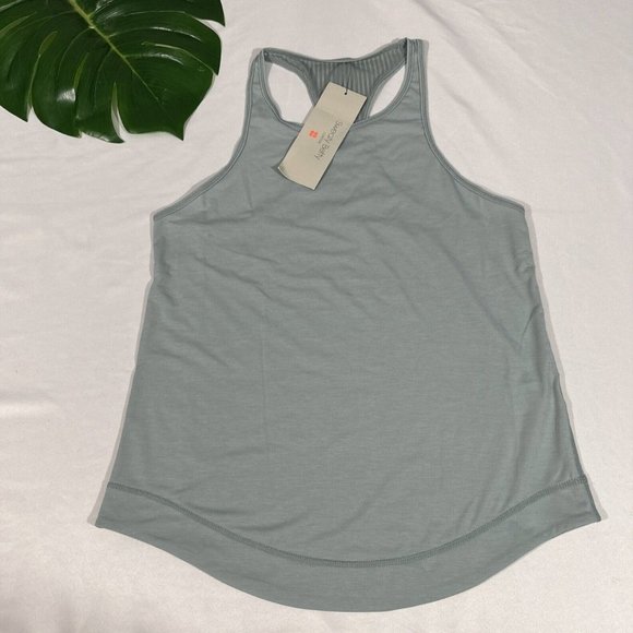 NWT $68 Sweaty Betty [ XXS ] Breathe Easy‎ Run Tank Top in Mist Blue - Picture 4 of 13